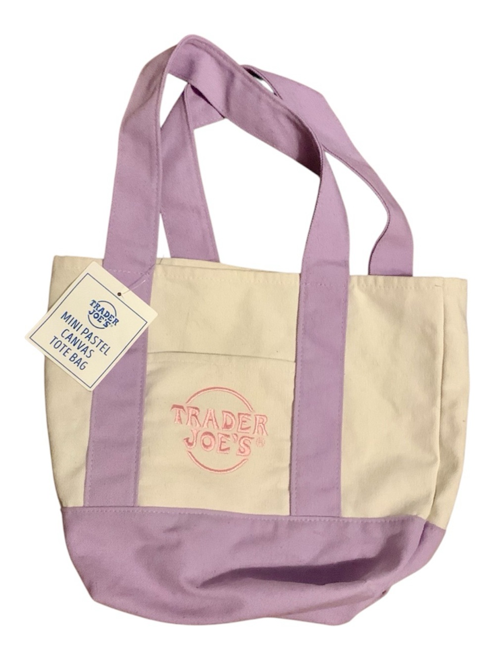 Trader Joe’s Mini Pastel Canvas Tote Bag